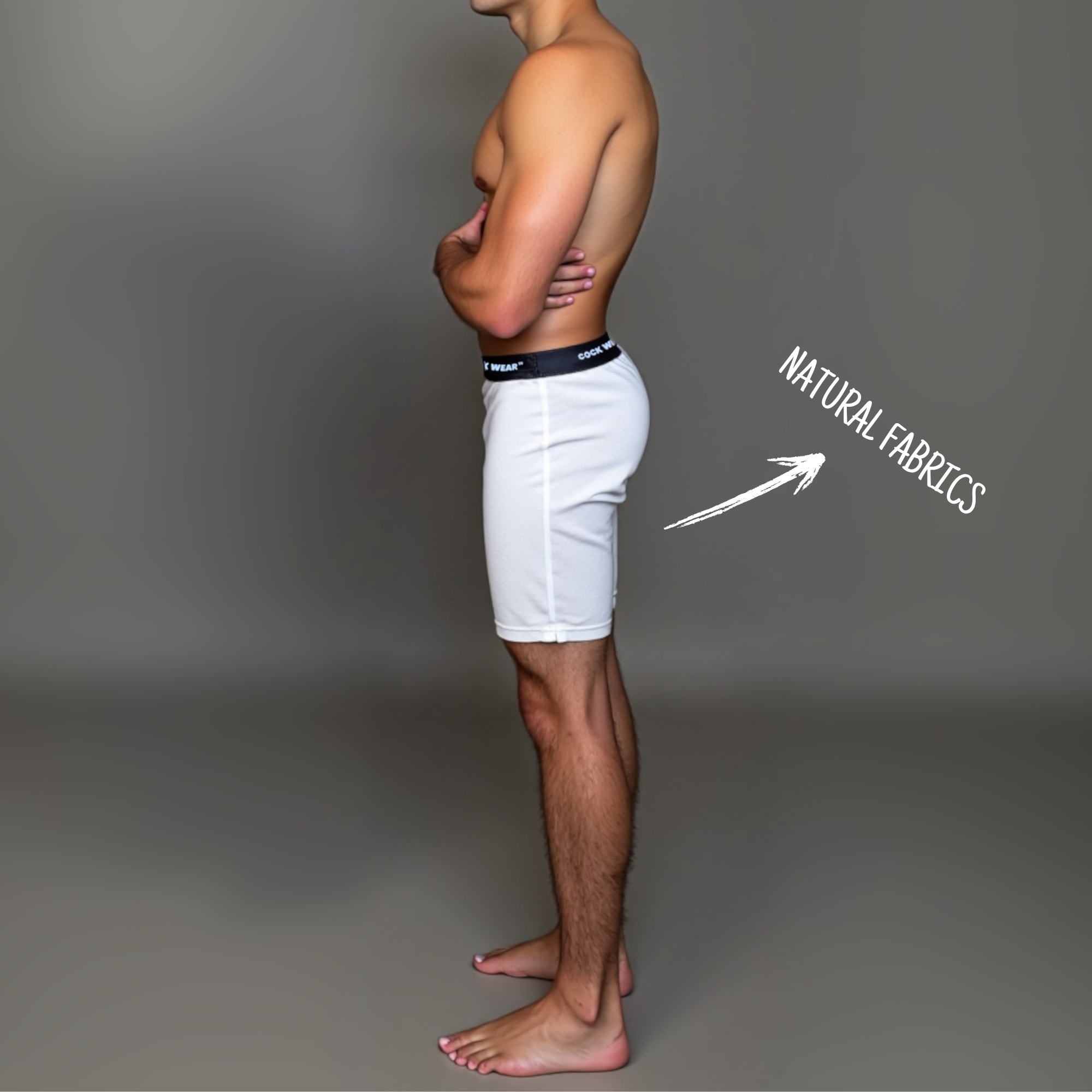 White Shorts Premium + CockWear™ - Free Shipping