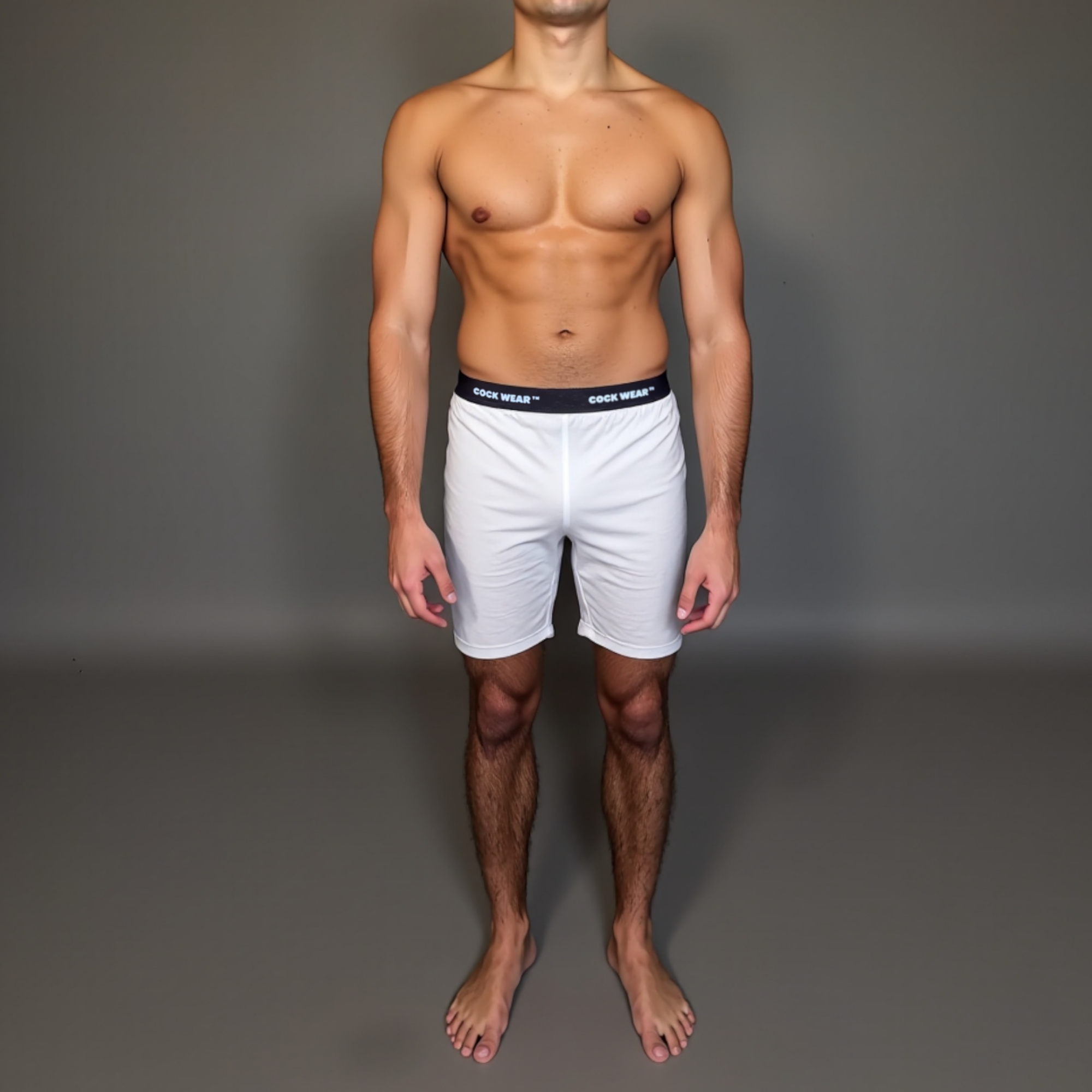 White Shorts Premium + CockWear™ - Free Shipping