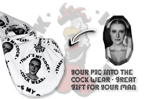 Gift For Your Man - B/W White Cock Wear™ Custom Willy Warmer