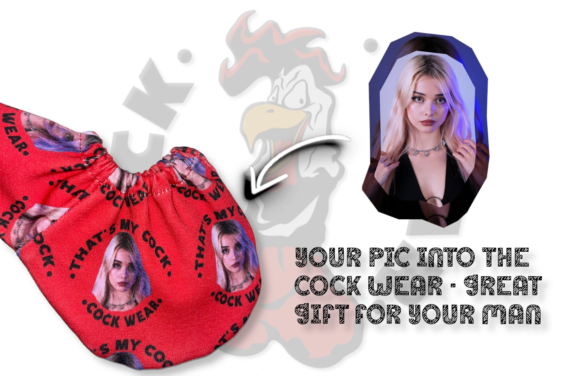 Gift For Your Man - Red CockWear™ Custom Willy Warmer